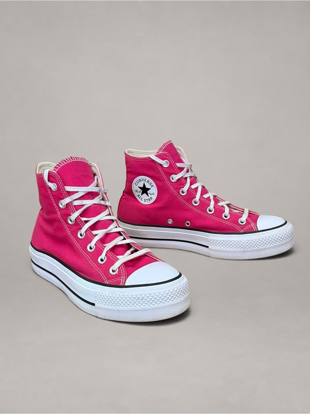Converse Chuck Taylor All Star Lift Platform Cerise Pink Women’s 9 - Picture 2 of 15